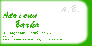 adrienn barko business card