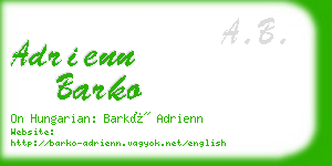 adrienn barko business card